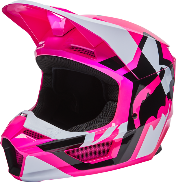 FOX RACING YTH V1 LUX HELMET PNK – Broward Motorsports Racing