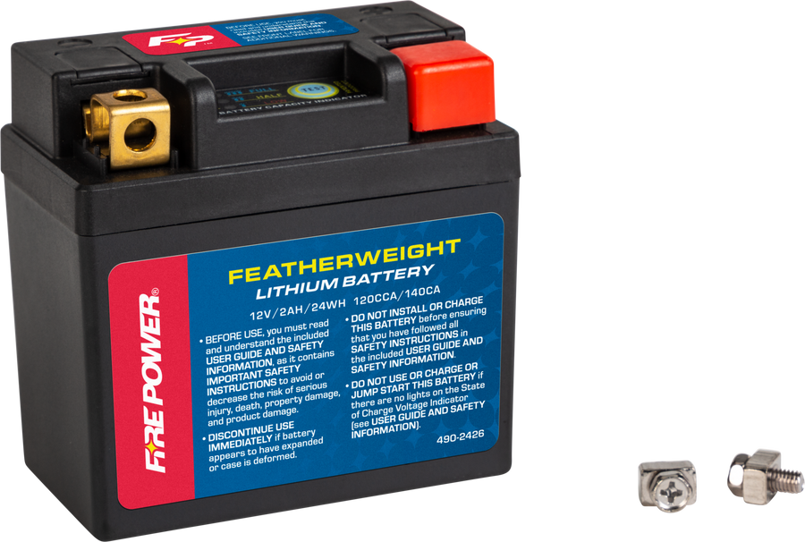 FEATHERWEIGHT LITHIUM BATTERY 120 CCA 12V/24WH | HJ04L-FP-B