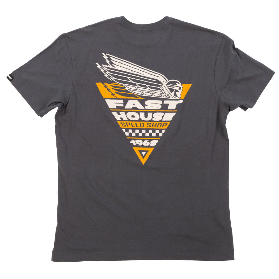 FLYER TEE  GRAPHITE BLACK
