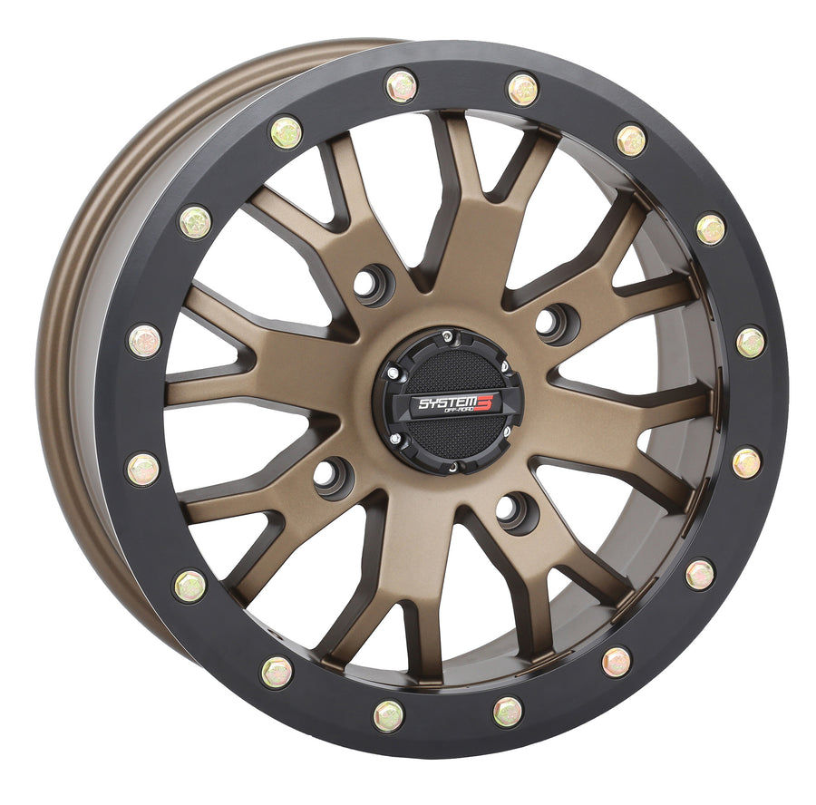 SB4 BL WHEEL 14X7 4+3 (+15MM) 4/156 MATTE BRONZE/BLACK | 14S3-3257