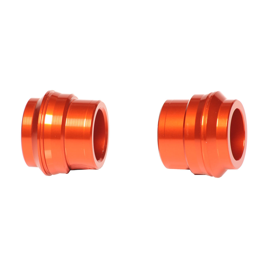 FRONT WHEEL SPACERS ORANGE KTM/HUSQ/GAS