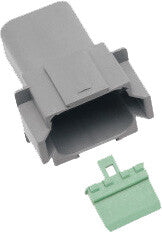 8-WIRE GREY DEUTSCH RCPTCL & WDGLCK HD# 72128-94GY | DR-8G