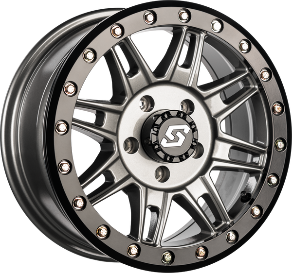 CLUTCH BDLK WHEEL 14X7 4/137 +10MM GUNMETAL/BLK | A-S24G-47037+10