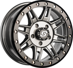 CLUTCH BDLK WHEEL 15X7 4/156 +10MM GUNMETAL/BLK | A-S24G-57056+10