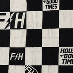 POOLSIDE TOWEL BLACK/WIHT
