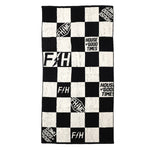 POOLSIDE TOWEL BLACK/WIHT