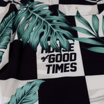 POOLSIDE19 BOARDSHORT B/W