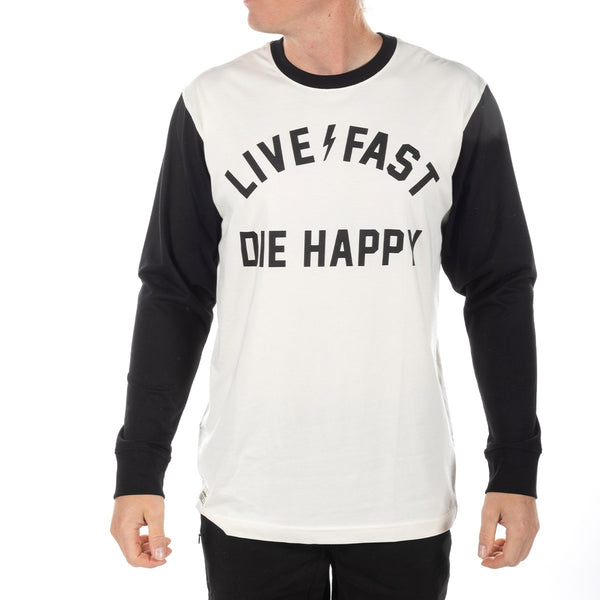 SHERWIN YD LS TEE WHT/BLK