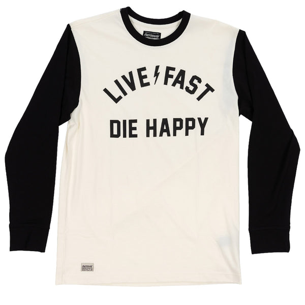 SHERWIN YD LS TEE WHT/BLK