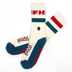HEROES CREW SOCK WHT/BLU