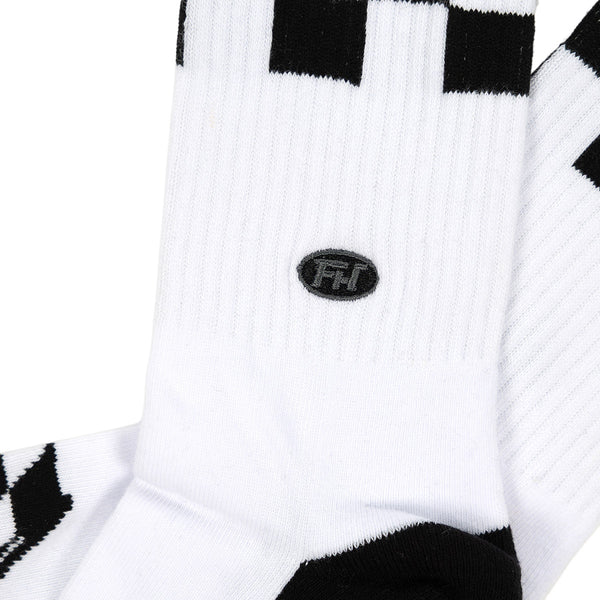 VAULT CREW SOCK WHT/BLK