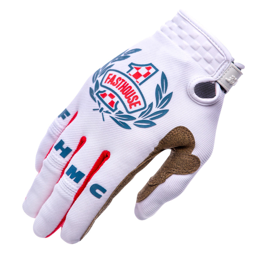 SPDSTYHERO GLOVE WHT/RED