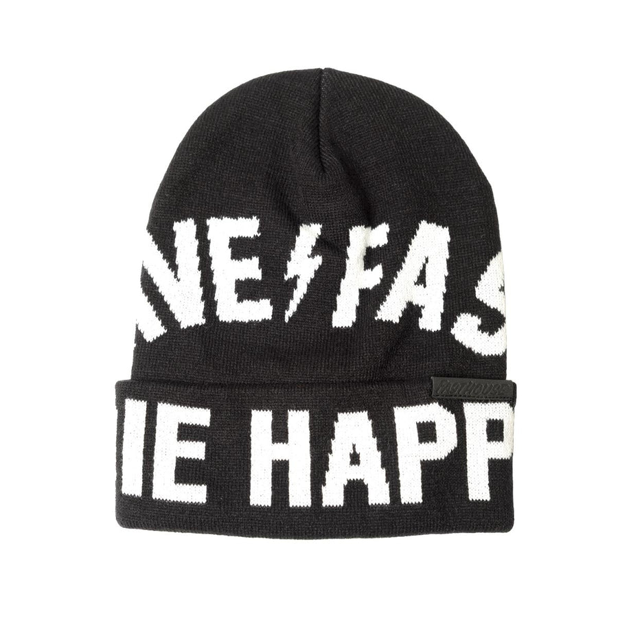 DIE HAPPY BEANIE BLK OS