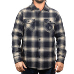 FOLSOM FLANNEL GREIGE/BLK 3X