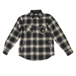 FOLSOM FLANNEL GREIGE/BLK