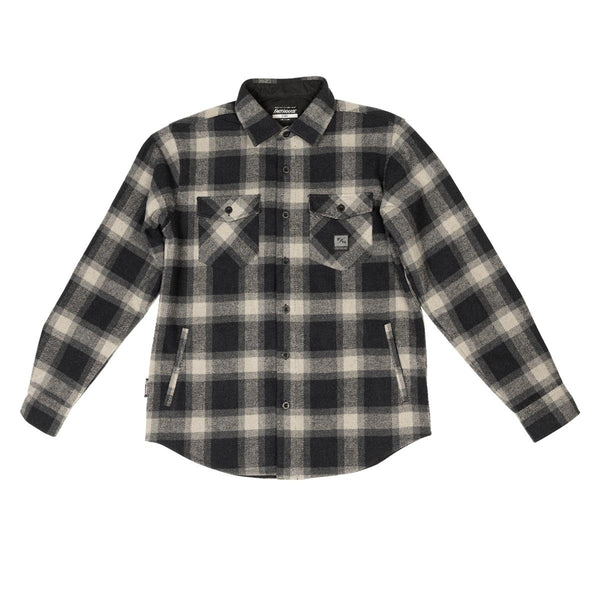 FOLSOM FLANNEL GREIGE/BLK