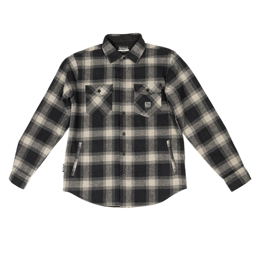 FOLSOM FLANNEL GREIGE/BLK