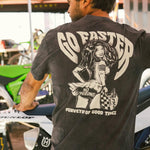 NO PASS TEE BLK CRYSTAL