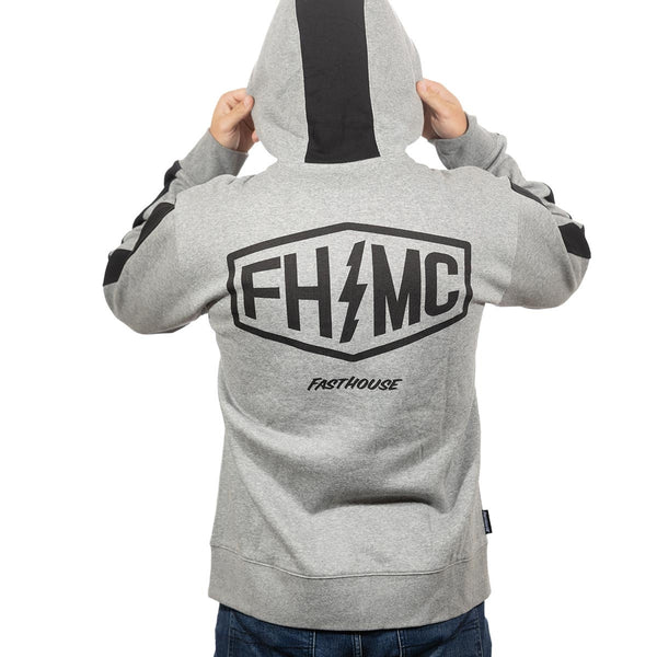 RAPID HOODZIP HTH GRY/BLK