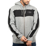 RAPID HOODZIP HTH GRY/BLK