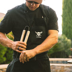 RUFUS CANVAS APRON BLK