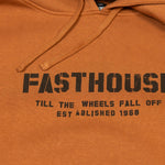 TORN HOODED PULLOVER RUST