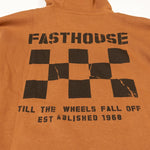 TORN HOODED PULLOVER RUST