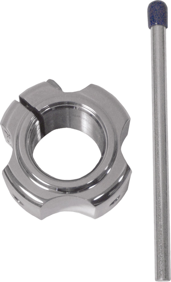 AXLE LOCKING NUT - DOUBLE (SILVER) | AX2-X