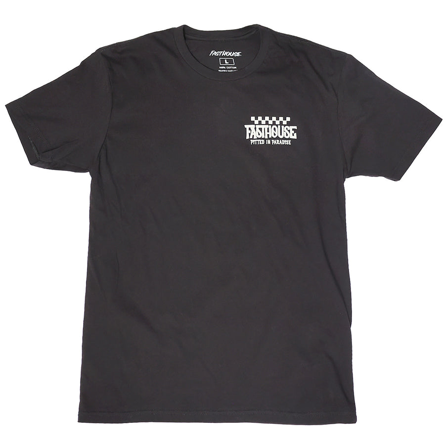 PITTED SS TEE BLACK NEON