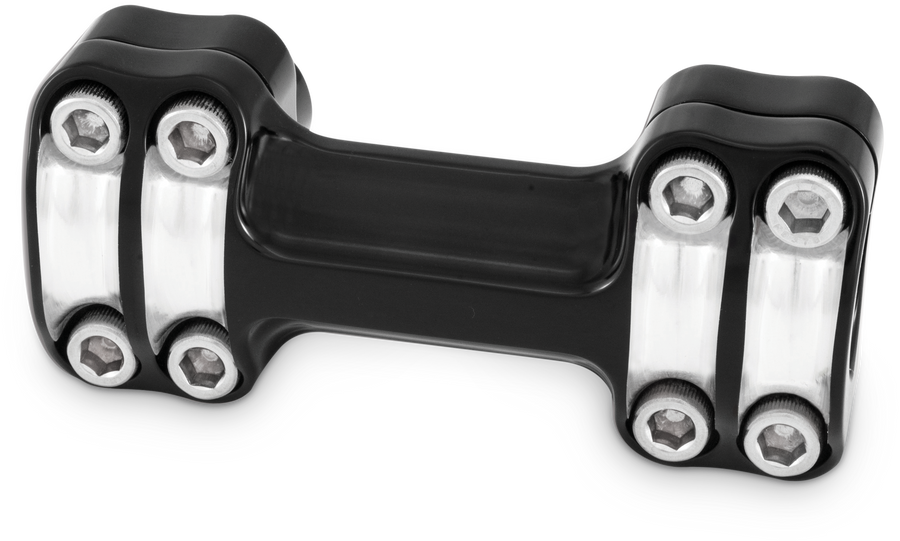 REAPER 1-1/2" RISERS 1" BAR ONE PIECE - BLACK MACHINED