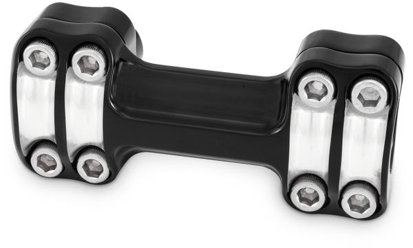 REAPER 1-1/2" RISERS 1" BAR ONE PIECE - BLACK MACHINED
