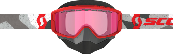 PRIMAL SNOW CROSS GOGGLE CAMO WHITE/RED ROSE TINT | 278606-7434134