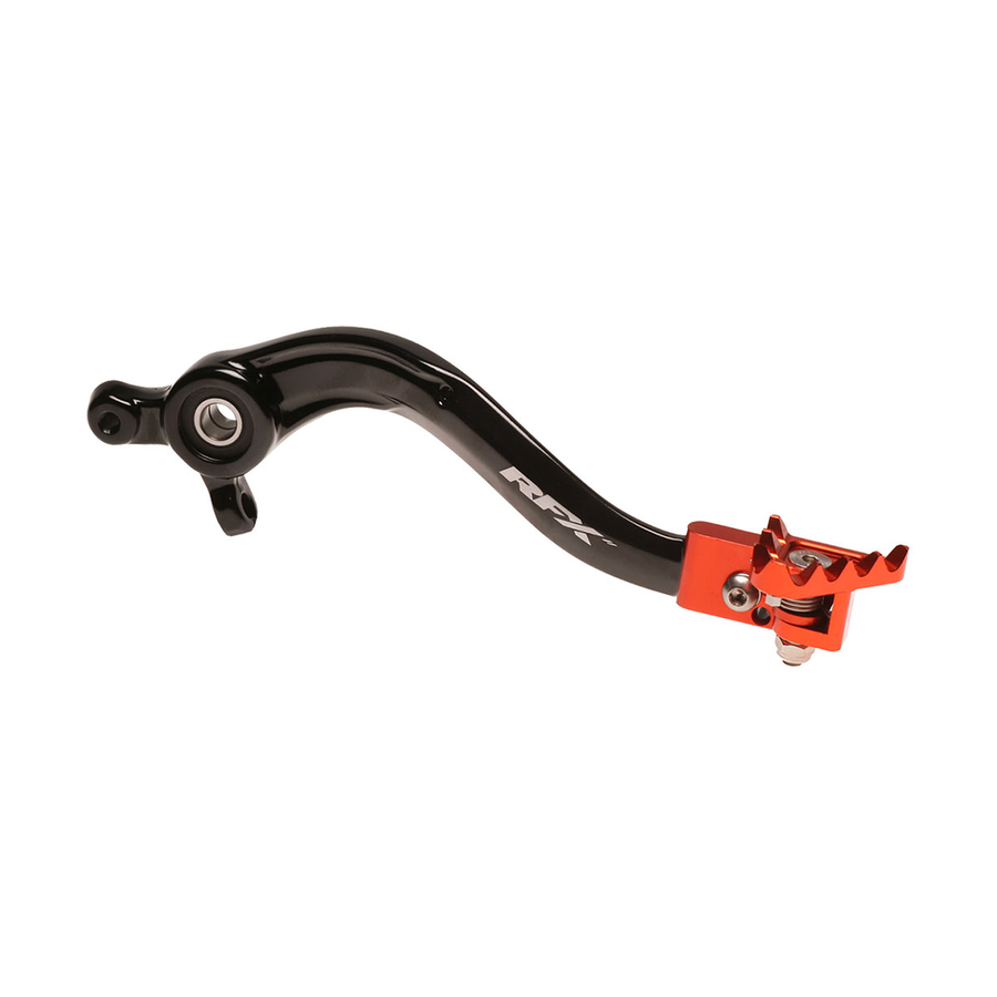 REAR BRAKE PEDAL ORANGE FOLDING-TIP KTM | FXRB 50400 99OR