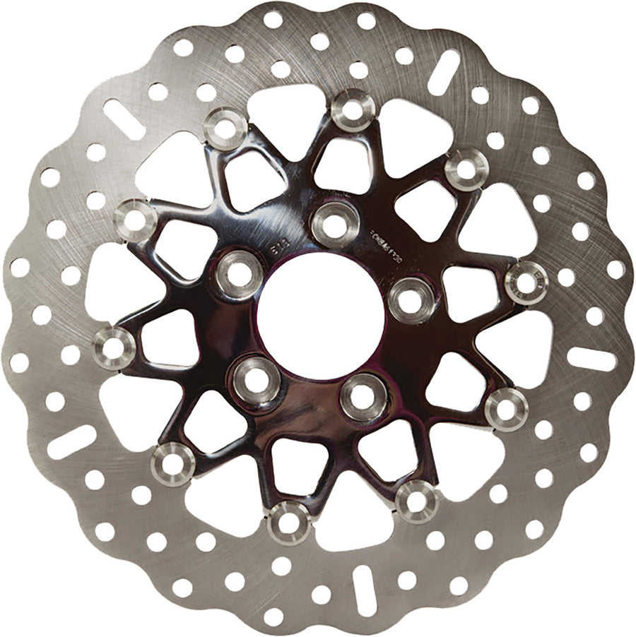 V-TWIN STREET ROTOR FSD025CBLK FLOATING 10 SPOKE FRONT | FSD025CBLK