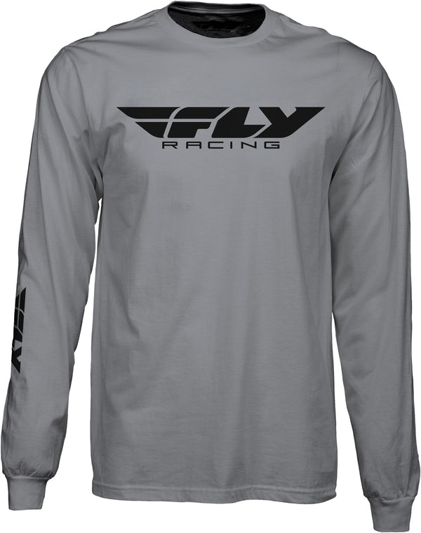 FLY CORPORATE L/S TEE GREY
