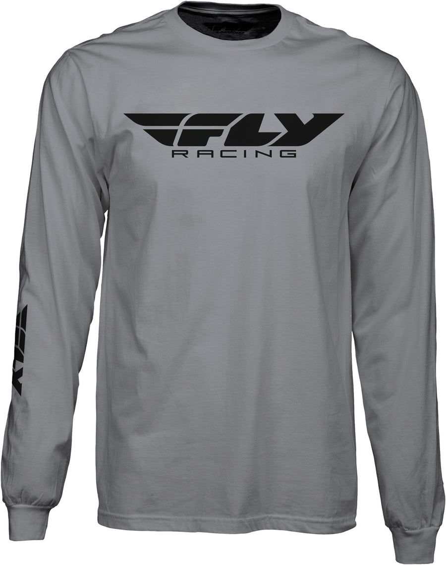 FLY CORPORATE L/S TEE GREY