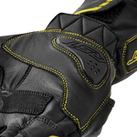 S1 GLOVE BLK/FLO-YEL LEATHER
