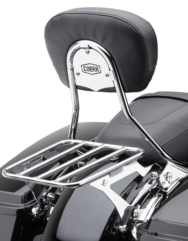 DETACH BACKREST SHORT CHROME FLH/FLT 97-08