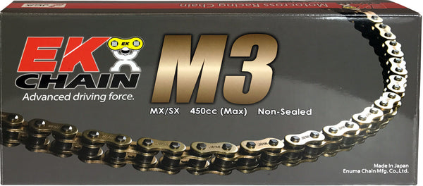 CHAIN M3 NON-SEALED 520-120L GLD | 520M3-120G