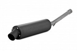 SINGLE SLIP-ON SYSTEM W/ UTILITY MUFFLER BLK HON | AT-7104