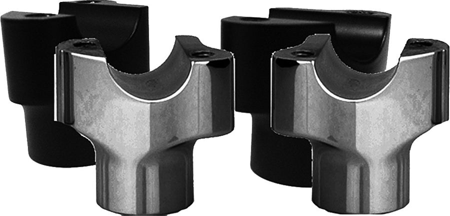 CHUBBY RISERS 1.5" STRAIGHT BLACK