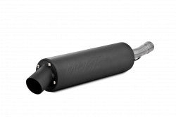 SINGLE SLIP-ON SYSTEM W/ UTILITY MUFFLER BLK HON