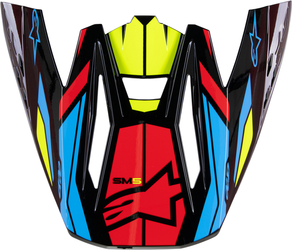 S-M5 VISOR ACTION 2 BLK/YLW FLUO/BRT RD GLOSSY | 8986023-1533-OS