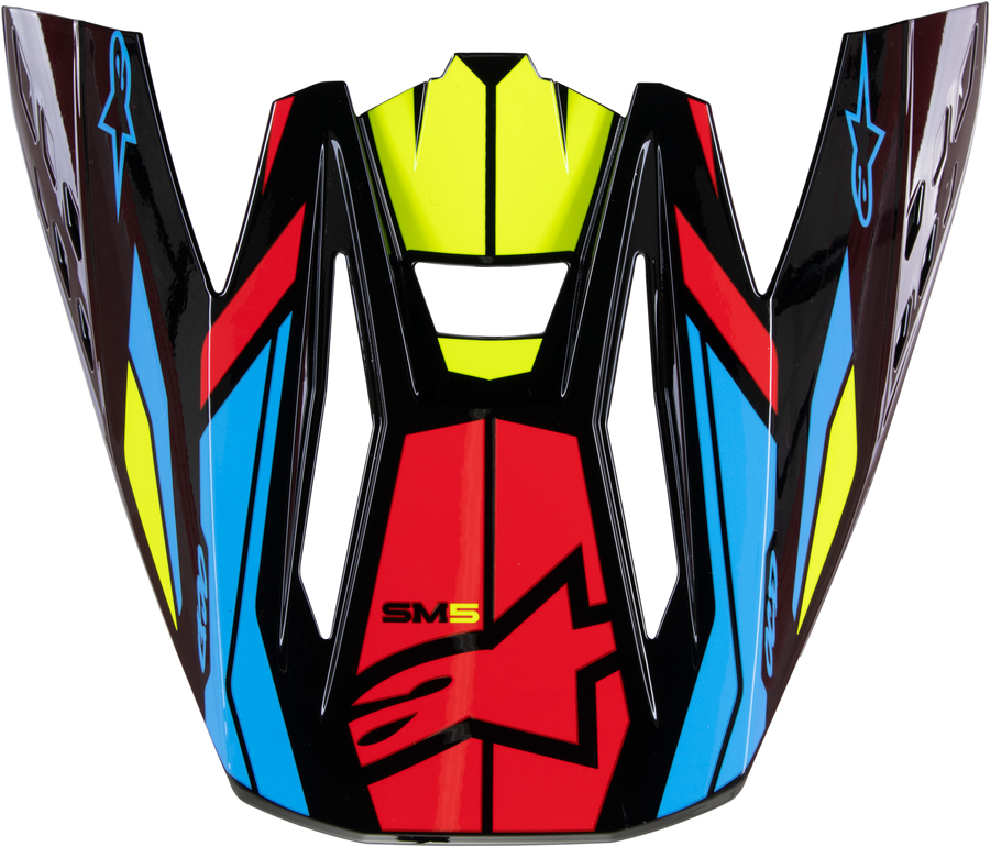 S-M5 VISOR ACTION 2 BLK/YLW FLUO/BRT RD GLOSSY | 8986023-1533-OS