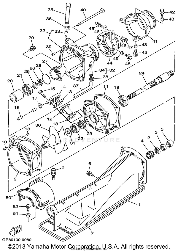 COVER,WATER INLET | 65U-45214-00-94