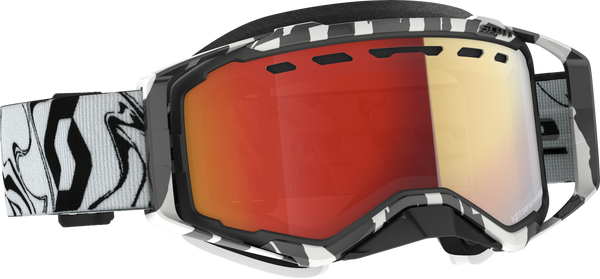 PROSPECT GOGGLE SNOW CROSS LS MARBLE BLK/WHT W/LS RED CHROME | 278603-7082341