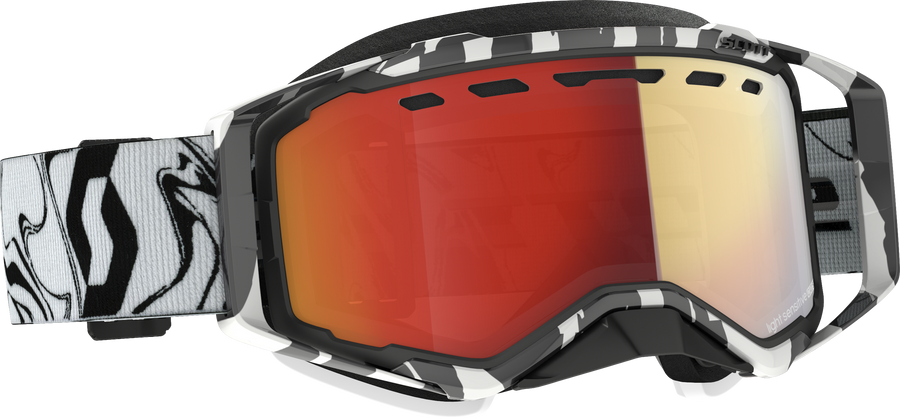 PROSPECT GOGGLE SNOW CROSS LS MARBLE BLK/WHT W/LS RED CHROME | 278603-7082341