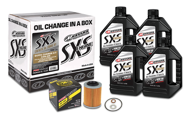 SXS CANAM OIL QUICK CHANGE KIT 10W50 W/ OIL FILTER | 90-219013-CA