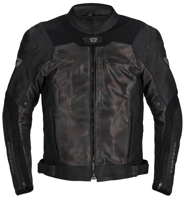 VADER LEATHER JKT BK/CAM