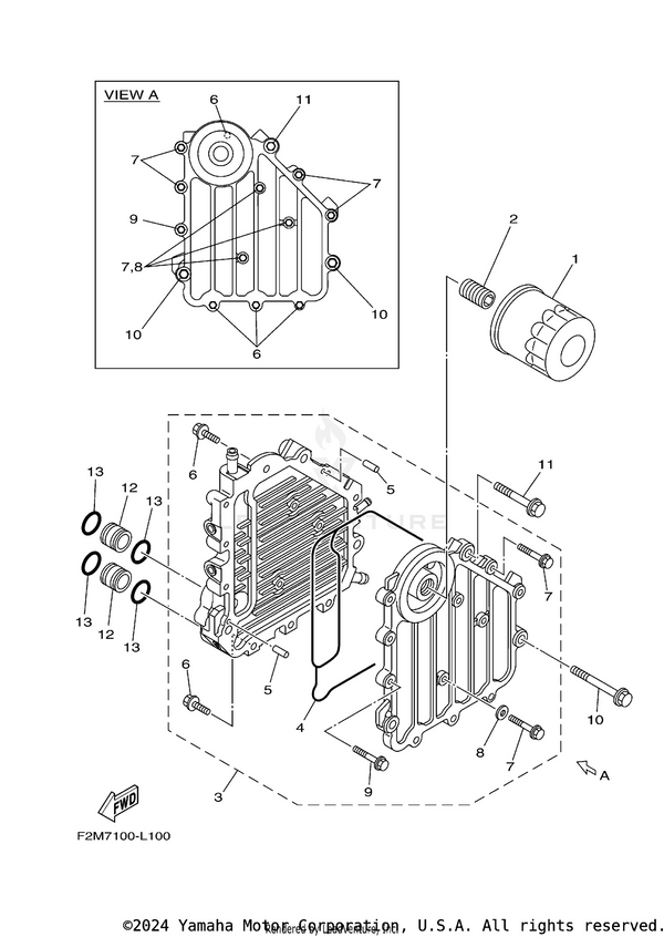 ELEMENT ASSY, OIL CLEANER | 69J-13440-05-00
